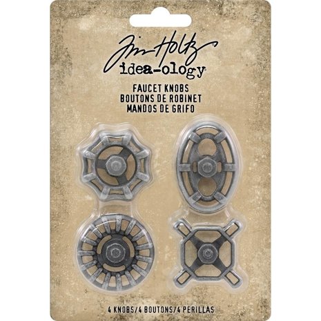 Idea-ology Tim Holtz Faucet Knobs (4pcs) (TH93677)