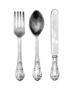 Idea-ology Tim Holtz Adornments Silverware (9pcs) (TH93254) Idea-ology Tim Holtz Adornments Silverware (9pcs) (TH93254)