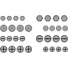 Idea-ology Tim Holtz Hardware Heads (32pcs) (TH93788) Idea-ology Tim Holtz Hardware Heads (32pcs) (TH93788)