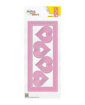 Nellie Snellen Snijmal Slimline Hearts (MFD142) Nellie Snellen Snijmal Slimline Hearts (MFD142)