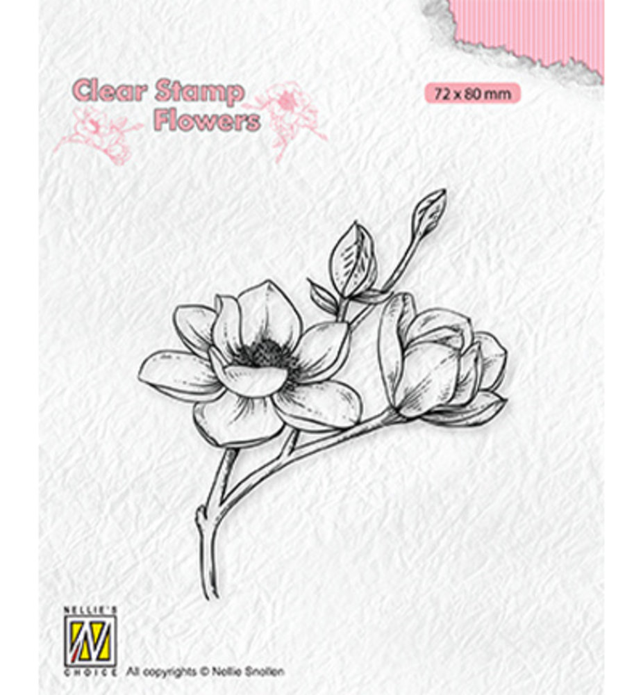 Nellie Snellen Blooming Branch Magnolia Clear Stamp (FLO028)