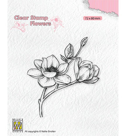 Nellie Snellen Blooming Branch Magnolia Clear Stamp (FLO028)