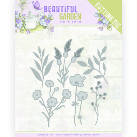 Precious Marieke Beautiful Garden Flower Bouquet Die (PM10207) Precious Marieke Beautiful Garden Flower Bouquet Die (PM10207)