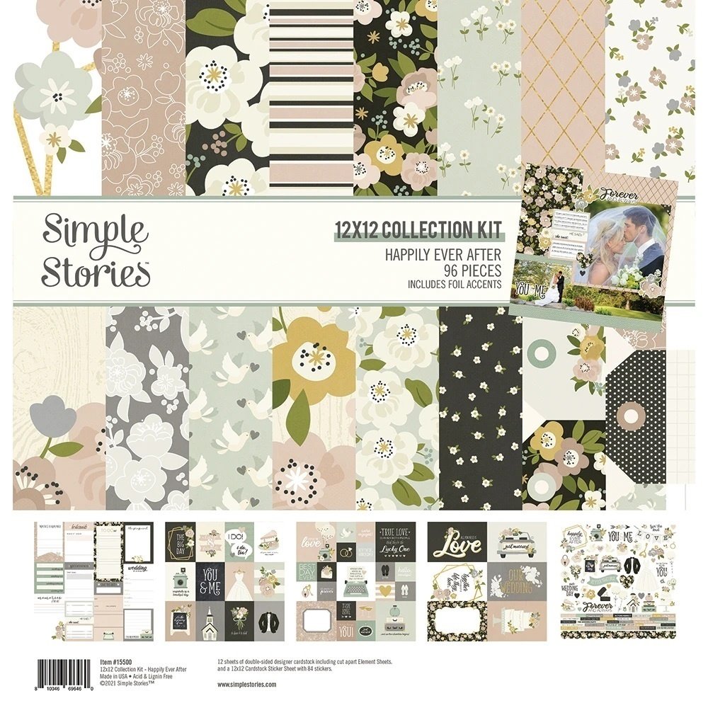 Simple Stories Happily Ever After 12x12 Inch Collection Kit (15500) Simple Stories Happily Ever After 12x12 Inch Collection Kit (15500)