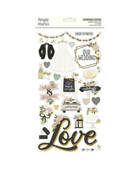 Simple Stories Happily Ever After Chipboard (15515) Simple Stories Happily Ever After Chipboard (15515)