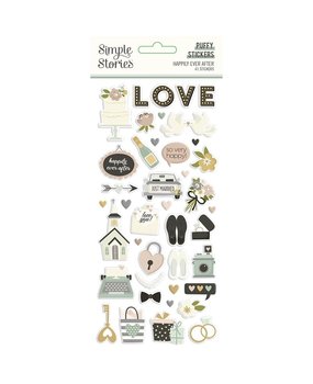 Simple Stories Happily Ever After Puffy Stickers (15521) Simple Stories Happily Ever After Puffy Stickers (15521)