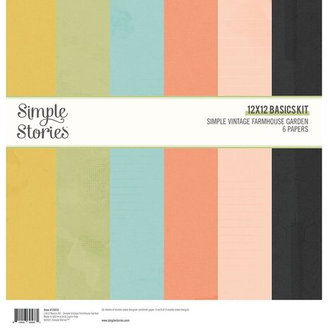 Simple Stories Simple Vintage Farmhouse Garden12x12 Inch Basics Kit (15015) Simple Stories Simple Vintage Farmhouse Garden12x12 Inch Basics Kit (15015)