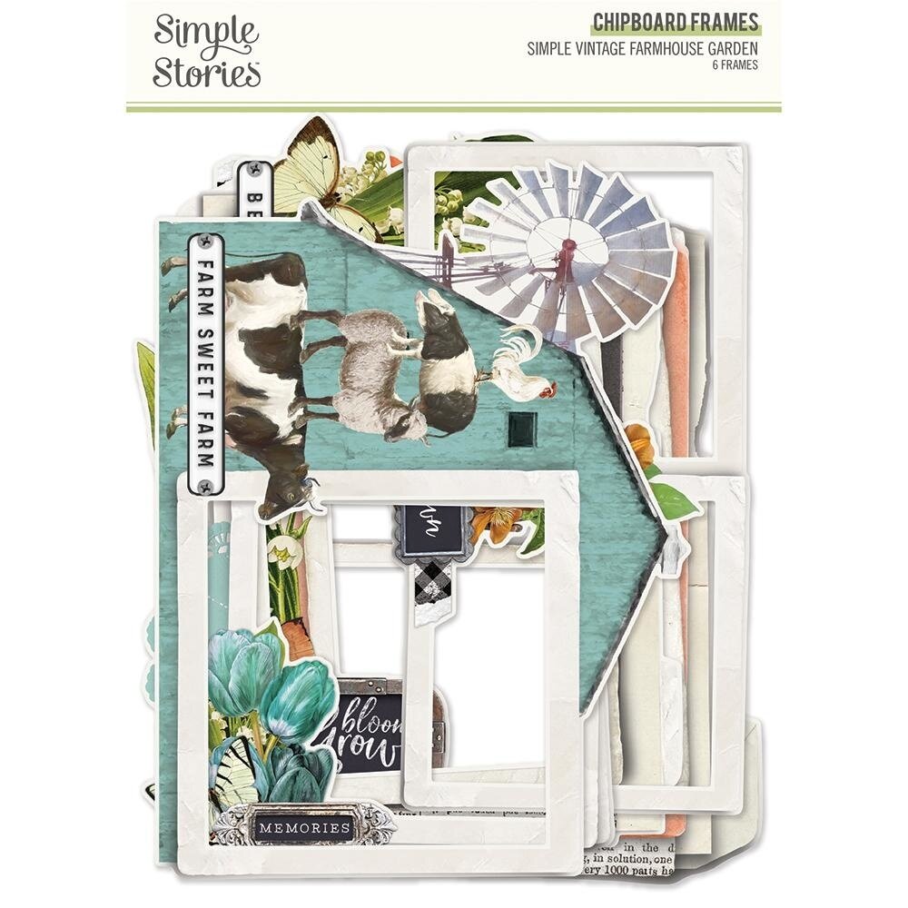 Simple Stories Simple Vintage Farmhouse Garden Chipboard Frames (15024) Simple Stories Simple Vintage Farmhouse Garden Chipboard Frames (15024)