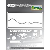 By Lene Metal Dies Slimline Slimcard Landscape (BLD1352)