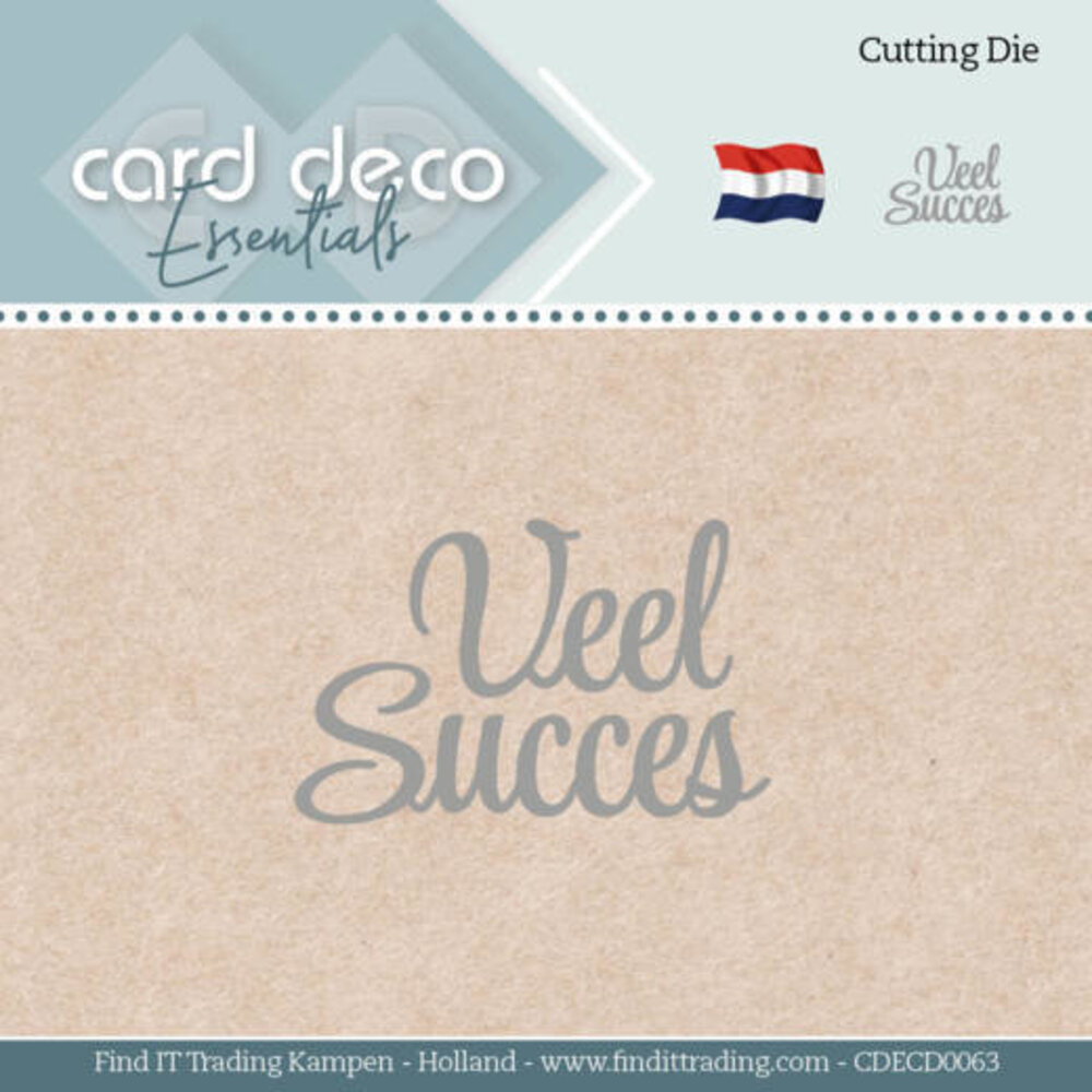 Card Deco Snijmal Veel Succes (CDECD0063)