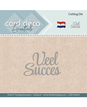 Card Deco Snijmal Veel Succes (CDECD0063)