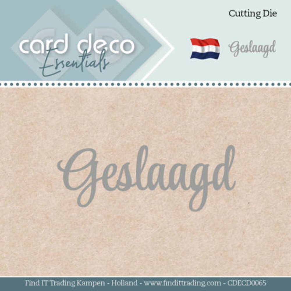 Card Deco Snijmal Geslaagd (CDECD0065) Card Deco Snijmal Geslaagd (CDECD0065)