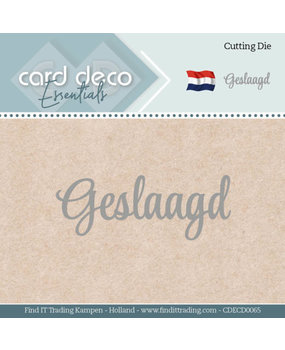Card Deco Snijmal Geslaagd (CDECD0065) Card Deco Snijmal Geslaagd (CDECD0065)