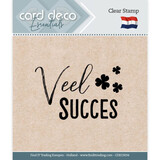 Card Deco Clear Stamp Veel Succes (CDECS034)