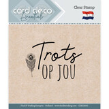Card Deco Clear Stamp Trots Op Jou (CDECS035)