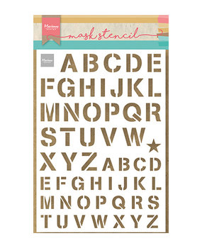 Marianne Design Masking Stencil Army Alfabet (PS8089) Marianne Design Masking Stencil Army Alfabet (PS8089)
