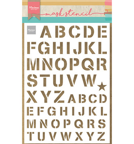 Marianne Design Masking Stencil Army Alfabet (PS8089) Marianne Design Masking Stencil Army Alfabet (PS8089)