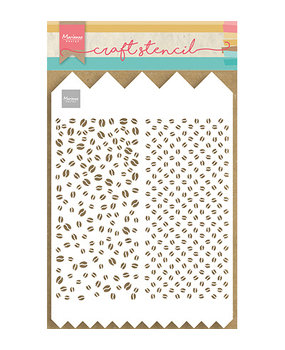 Marianne Design Masking Stencil Slimline Coffee Beans (PS8091) Marianne Design Masking Stencil Slimline Coffee Beans (PS8091)