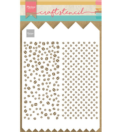 Marianne Design Masking Stencil Slimline Coffee Beans (PS8091) Marianne Design Masking Stencil Slimline Coffee Beans (PS8091)