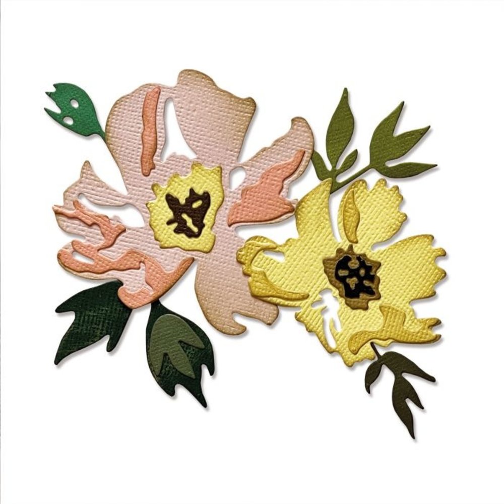 Sizzix Thinlits Die Set Brushstroke flowers #1 (665209) Sizzix Thinlits Die Set Brushstroke flowers #1 (665209)