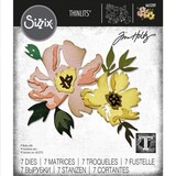 Sizzix Thinlits Die Set Brushstroke flowers #1 (665209)