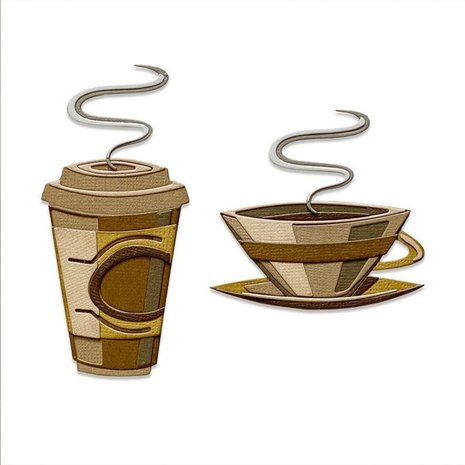 Sizzix Thinlits Die Set Cafe Colorize (665212) Sizzix Thinlits Die Set Cafe Colorize (665212)