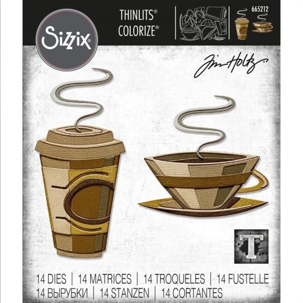 Sizzix Thinlits Die Set Cafe Colorize (665212) Sizzix Thinlits Die Set Cafe Colorize (665212)