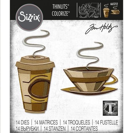 Sizzix Thinlits Die Set Cafe Colorize (665212) Sizzix Thinlits Die Set Cafe Colorize (665212)