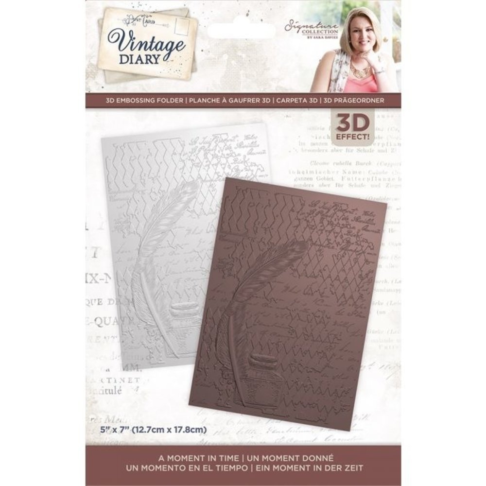 Crafter's Companion Vintage Diary A Moment In Time 5x7 Inch Embossing Folder (S-VD-EF5-3D-AMIT) Crafter's Companion Vintage Diary A Moment In Time 5x7 Inch Embossing Folder (S-VD-EF5-3D-AMIT)