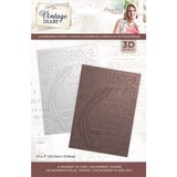 Crafter's Companion Vintage Diary A Moment In Time 5x7 Inch Embossing Folder (S-VD-EF5-3D-AMIT)