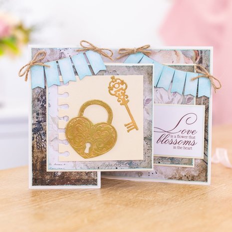 Crafter's Companion Vintage Diary Key to my Heart Dies (S-VD-MD-KTMH)