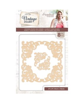 Crafter's Companion Vintage Diary Wooden Frame and Corner (S-VD-WOODFRAME)