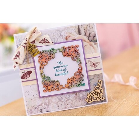 Crafter's Companion Vintage Diary Wooden Frame and Corner (S-VD-WOODFRAME)