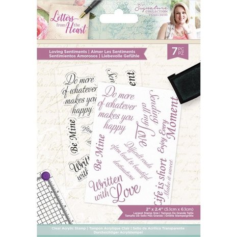 Crafter's Companion Letters from The Heart Loving Sentiments A6 Clear Stamps (S-LFTH-ST-LOSE) Crafter's Companion Letters from The Heart Loving Sentiments A6 Clear Stamps (S-LFTH-ST-LOSE)