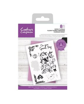 Crafter's Companion Swirly Florals A6 Clear Stamps (CC-STP-SWFL) Crafter's Companion Swirly Florals A6 Clear Stamps (CC-STP-SWFL)