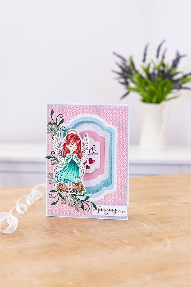 Crafter's Companion Angel Inspiration Angel Prayers Stamp & Die (CF-STD-ANPR)