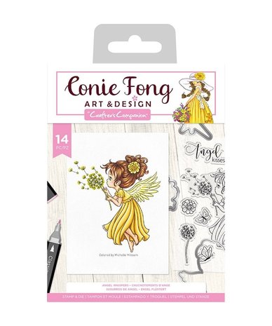 Crafter's Companion Angel Inspiration Angel Whispers Stamp & Die (CF-STD-ANWS)