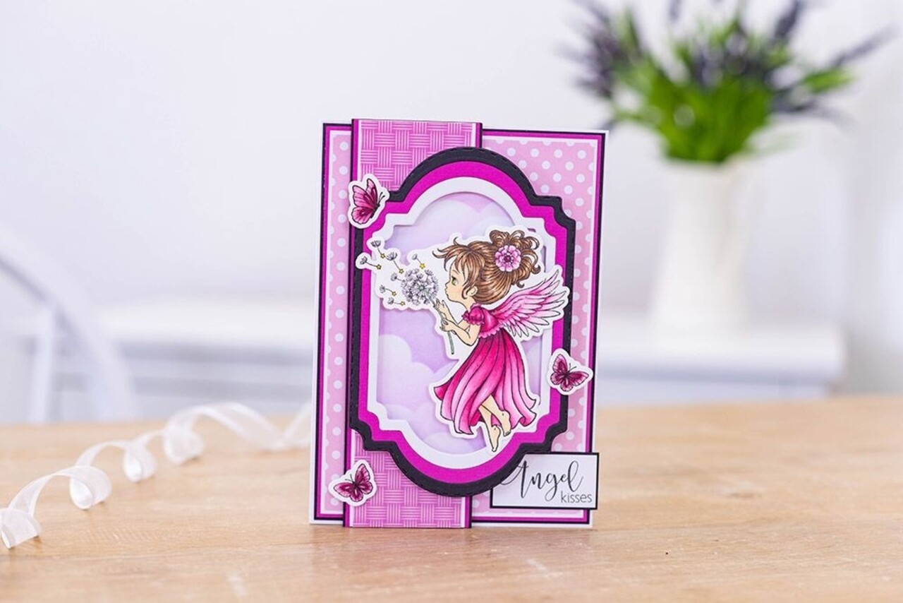 Crafter's Companion Angel Inspiration Angel Whispers Stamp & Die (CF-STD-ANWS)