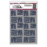 Dina Wakley MEdia Masking Stencil Cross Hatch (MDS74854)