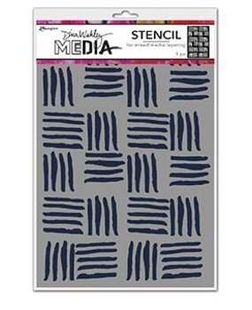 Dina Wakley MEdia Masking Stencil Cross Hatch (MDS74854) Dina Wakley MEdia Masking Stencil Cross Hatch (MDS74854)