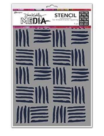 Dina Wakley MEdia Masking Stencil Cross Hatch (MDS74854) Dina Wakley MEdia Masking Stencil Cross Hatch (MDS74854)