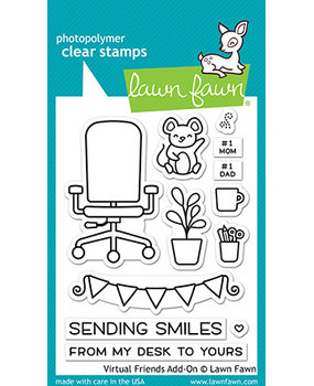 Lawn Fawn Virtual Friends Add-on Clear Stamps (LF2558) Lawn Fawn Virtual Friends Add-on Clear Stamps (LF2558)