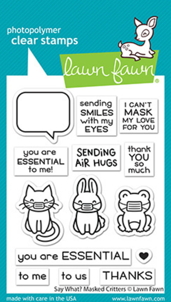 Lawn Fawn Say What? Masked Critters Clear Stamps (LF2560) Lawn Fawn Say What? Masked Critters Clear Stamps (LF2560)