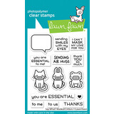 Lawn Fawn Say What? Masked Critters Clear Stamps (LF2560)