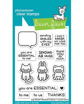 Lawn Fawn Say What? Masked Critters Clear Stamps (LF2560) Lawn Fawn Say What? Masked Critters Clear Stamps (LF2560)