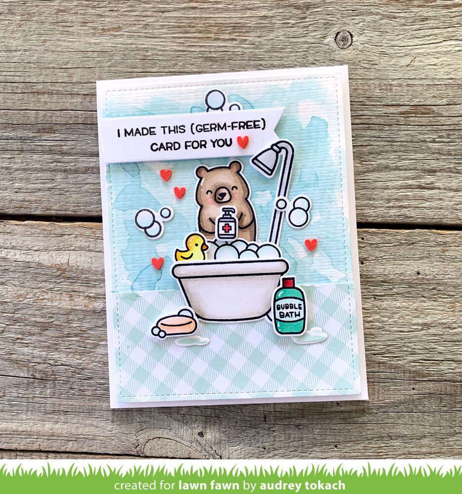 Lawn Fawn Germ-Free Bear Clear Stamps (LF2462) Lawn Fawn Germ-Free Bear Clear Stamps (LF2462)