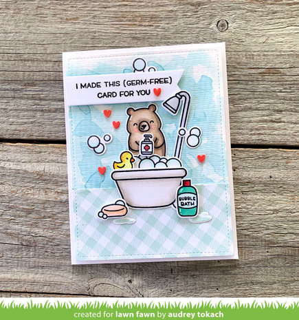 Lawn Fawn Germ-Free Bear Clear Stamps (LF2462) Lawn Fawn Germ-Free Bear Clear Stamps (LF2462)
