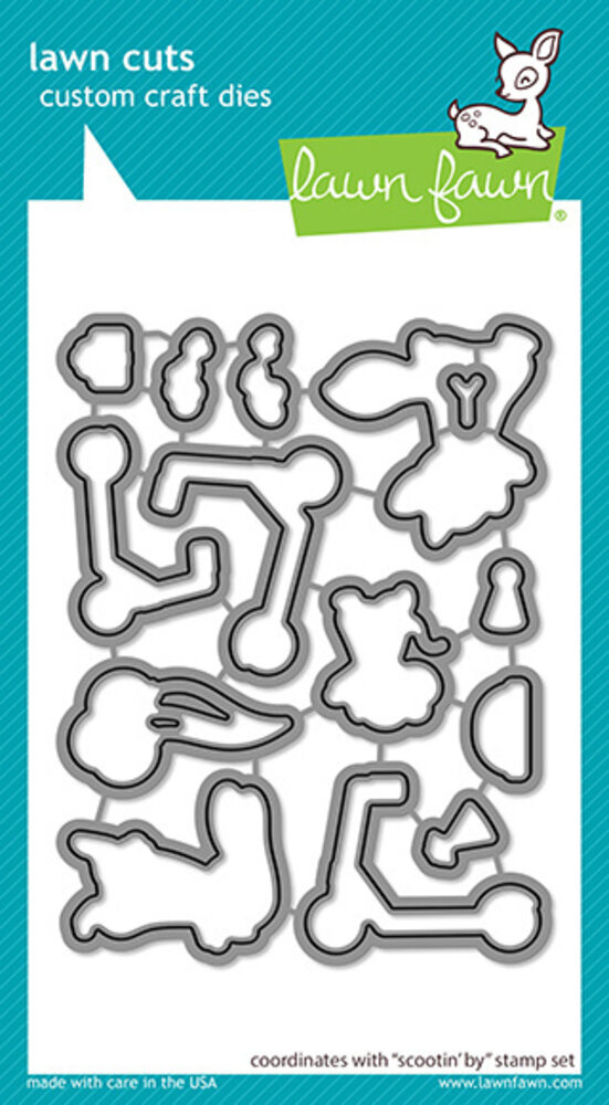 Lawn Fawn Scootin' By Dies (LF2555)