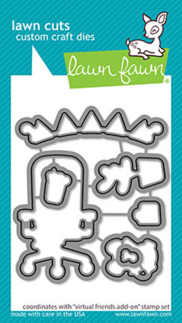 Lawn Fawn Virtual Friends Add-on Dies (LF2559) Lawn Fawn Virtual Friends Add-on Dies (LF2559)