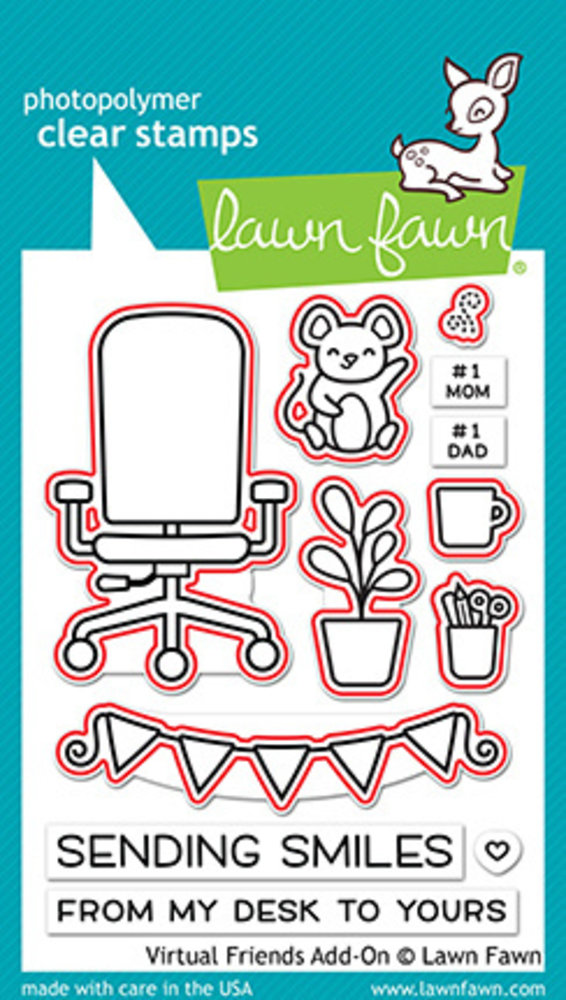 Lawn Fawn Virtual Friends Add-on Dies (LF2559) Lawn Fawn Virtual Friends Add-on Dies (LF2559)